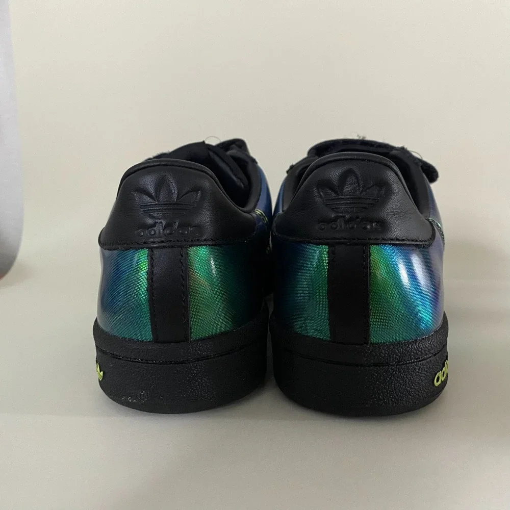 Adidas Continental 80 Women's Sneaker Size‎ 7 Green Black Gold Iridescent EE8738
